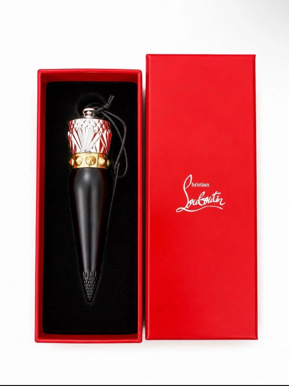 Christian Louboutin Red Lipstick in Signature Red with Black Case